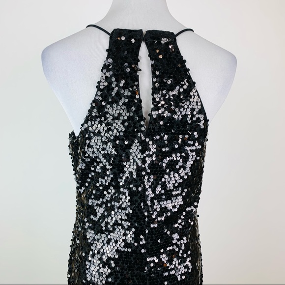 Express Black Sequin Mini Dress Small - Picture 9 of 14